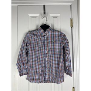 J.Bailey Boys Plaid Roscoe Button Front Shirt Size 8